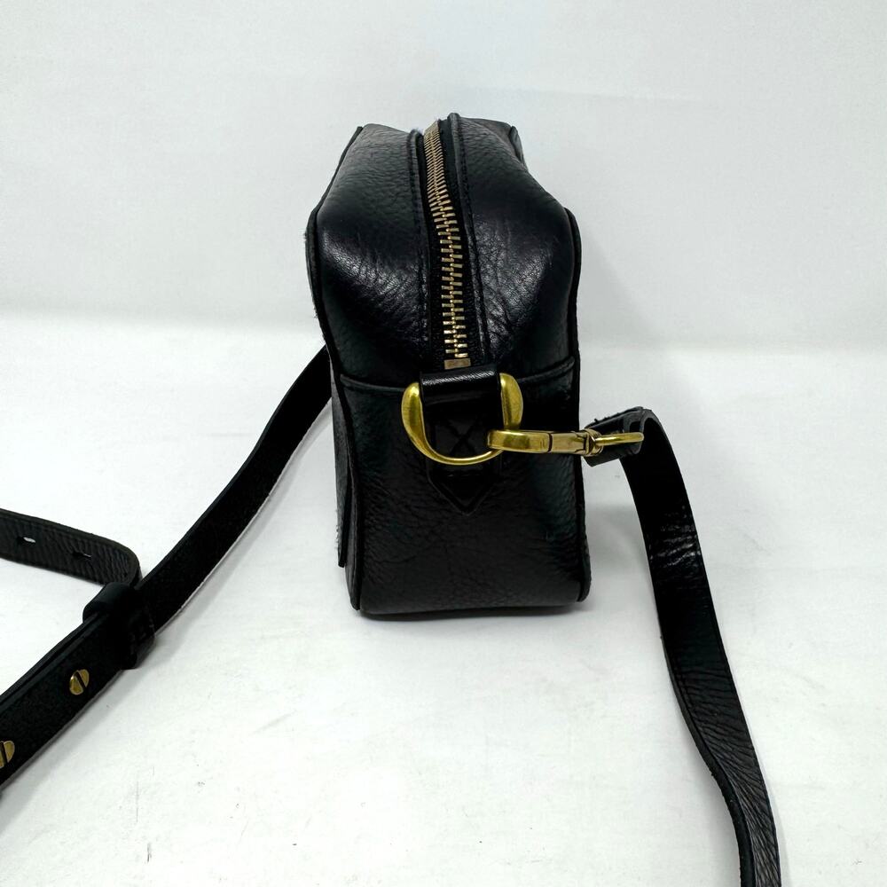 Madewell Black Leather Crossbody with Brass Hardware - Picture 5 of 12